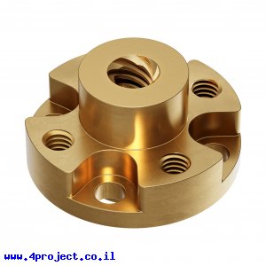 אום לבורג הנעה 6mm, תנועה של 8 מ"מ לסיבוב - תבנית חורים 0.770"