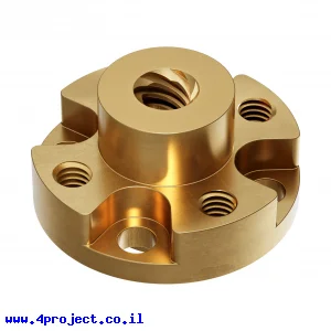 אום לבורג הנעה 6mm, תנועה של 8 מ"מ לסיבוב - תבנית חורים 0.770"