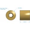 אום לבורג הנעה 6mm, תנועה של 8 מ"מ לסיבוב - קוטר 1/2"