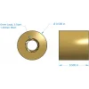 אום לבורג הנעה 6mm, תנועה של 8 מ"מ לסיבוב - קוטר 1/2"