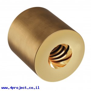 אום לבורג הנעה 6mm, תנועה של 8 מ"מ לסיבוב - קוטר 1/2"