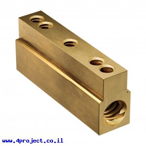 אום לבורג הנעה 6mm, תנועה של 8 מ"מ לסיבוב - מתאים לפרופיל X-Rail פתוח