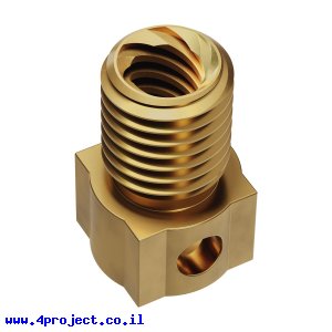 אום מרובע לבורג הנעה 6mm, תנועה של 8 מ"מ לסיבוב - מתאים לפרופיל X-Rail
