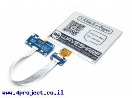 תמונה של מוצר מסך E-Ink ל-2 צבעים, גודל 5.83", רזולוציה 600x448, ממשק RPi