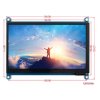 מסך קיבולי LCD 7" IPS 1024x600, זכוכית מגן, ממשק HDMI, מגע USB