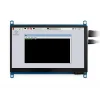 מסך קיבולי LCD 7" IPS 1024x600, זכוכית מגן, ממשק HDMI, מגע USB