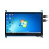 מסך קיבולי LCD 7" IPS 1024x600, זכוכית מגן, ממשק HDMI, מגע USB