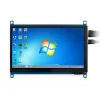 מסך קיבולי LCD 7" IPS 1024x600, זכוכית מגן, ממשק HDMI, מגע USB