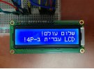 תמונה של מוצר LCD טקסט 16x2, לבן על כחול, 5V, עברית צרובה