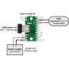 כרטיסון עם בורר מתח TPS2113A וחיבור USB MicroB