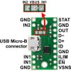 כרטיסון עם בורר מתח TPS2113A וחיבור USB MicroB