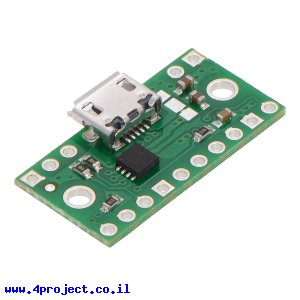 כרטיסון עם בורר מתח TPS2113A וחיבור USB MicroB