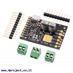 בקר מנוע צעד עם מגוון ממשקים Tic T249
