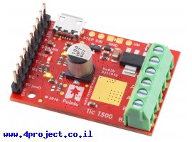 תמונה של מוצר בקר מנוע צעד עם מגוון ממשקים Tic T500 - מורכב