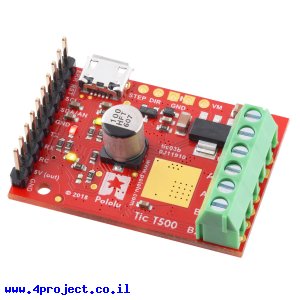 בקר מנוע צעד עם מגוון ממשקים Tic T500 - מורכב