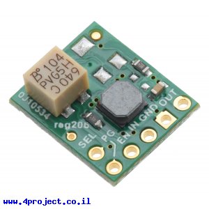 מודול ממיר מתח (מעלה/מוריד) 3.3V/5V/1.5A - דגם S9V11F3S5CMA - כיוון מתח ניתוק