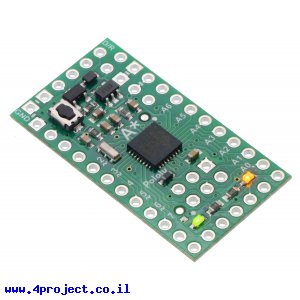 כרטיס פיתוח תואם Arduino A-Star 328PB Micro - 3.3V, 8MHz
