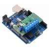 בקר מנוע DC ל-2 מנועים עד 1.7A - רכיב MAX14870 - צורת מגן Arduino