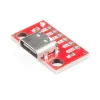 כרטיסון עם מחבר USB-C 2.0 נקבה, אופקי - SparkFun