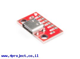 תמונה של מוצר כרטיסון עם מחבר USB-C 2.0 נקבה - SparkFun