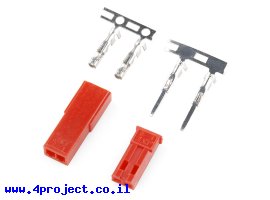 תמונה של מוצר מחבר JST RCY - זכר ונקבה 2-pin