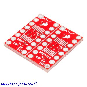 כרטיסון מתאם בין SSOP ל-DIP 16pin - חבילה של 2
