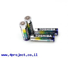 תמונה של מוצר סוללה חד פעמית (אלקליין) - AA 1.5V - חבילה של 4