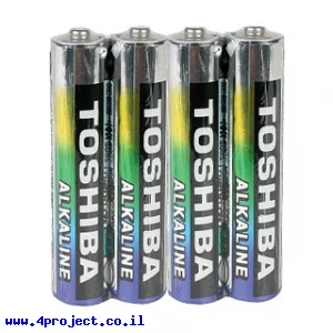 סוללה חד פעמית (אלקליין) - AAA 1.5V - חבילה של 4