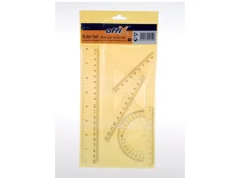 תמונה של מוצר סרגל פלסטי - סט הנדסה גדול (30 ס"מ)