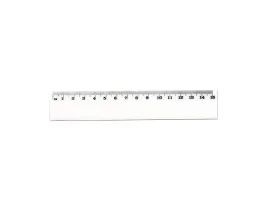 תמונה של מוצר סרגל פלסטי - 15 ס"מ שקוף