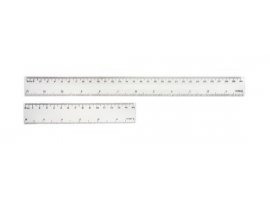 תמונה של מוצר סרגל פלסטי - 15 ס"מ לבן