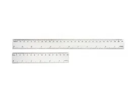 תמונה של מוצר סרגל פלסטי - 15 ס"מ לבן