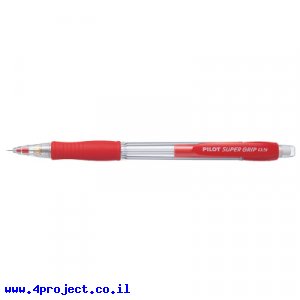 עיפרון מכני פיילוט Pilot H-185 סופר גריפ, גוף אדום - 0.5 מ"מ