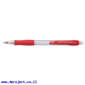 עיפרון מכני פיילוט Pilot H-185 סופר גריפ, גוף אדום - 0.5 מ"מ