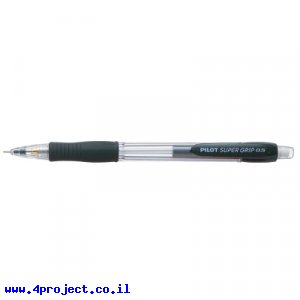 עיפרון מכני פיילוט Pilot H-185 סופר גריפ, גוף שחור - 0.5 מ"מ