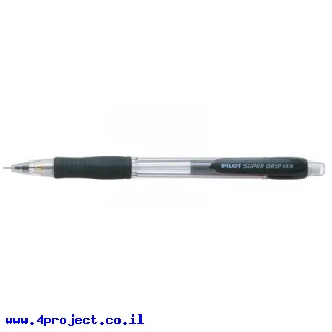 עיפרון מכני פיילוט Pilot H-185 סופר גריפ, גוף שחור - 0.5 מ"מ