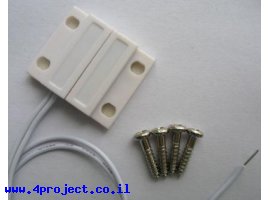 תמונה של מוצר מפסק ריד (reed switch) N/O - חיישן מגנטי לדלת או חלון
