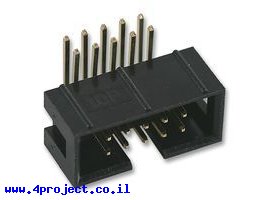 תמונה של מוצר מחבר זכר 2x5 לכבל שטוח - 90 מעלות