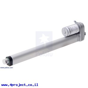 מנוע לינארי DC 12V, דגם LD , תנועה 300mm, 15kgf, 4.4cm/s