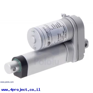 מנוע לינארי DC 12V, דגם LD , תנועה 50mm, 25kgf, 2.8cm/s