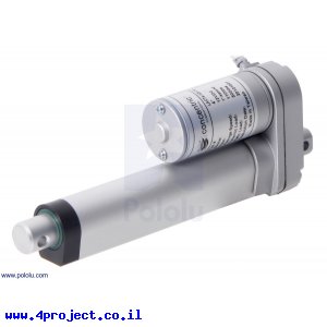 מנוע לינארי DC 12V, דגם LD , תנועה 100mm, 25kgf, 2.8cm/s