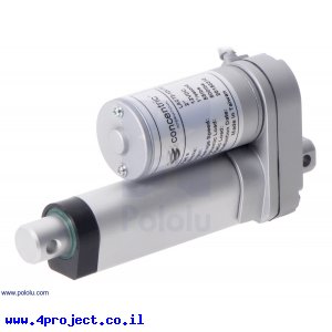 מנוע לינארי DC 12V, דגם LD , תנועה 50mm, 50kgf, 1.5cm/s