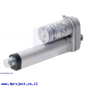 מנוע לינארי DC 12V, דגם LD , תנועה 100mm, 50kgf, 1.5cm/s