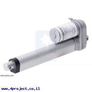 מנוע לינארי DC 12V, דגם LD , תנועה 150mm, 50kgf, 1.5cm/s