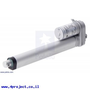 מנוע לינארי DC 12V, דגם LD , תנועה 200mm, 50kgf, 1.5cm/s