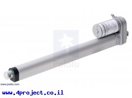תמונה של מוצר מנוע לינארי DC 12V, דגם LD , תנועה 300mm, 50kgf, 1.5cm/s
