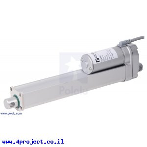 מנוע לינארי DC 12V, דגם MD , תנועה 200mm, 100kgf, 1.5cm/s