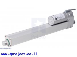 תמונה של מוצר מנוע לינארי DC 12V, דגם MD , תנועה 250mm, 100kgf, 1.5cm/s