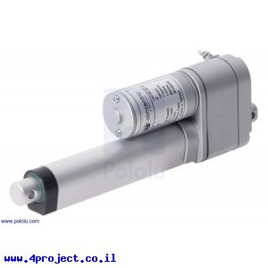 מנוע לינארי DC 12V, דגם LD , תנועה 100mm, 15kgf, 4.4cm/s - משוב