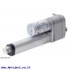 מנוע לינארי DC 12V, דגם LD , תנועה 100mm, 15kgf, 4.4cm/s - משוב